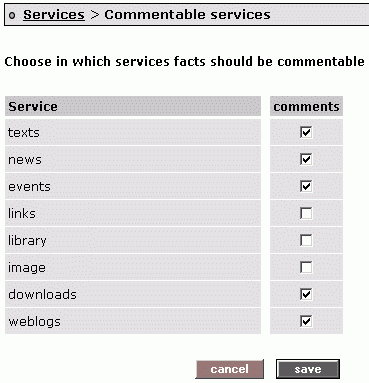 pAdmin - service permissions "comments" - 198625.3